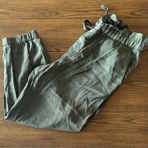 Banana Republic Olive Green Drawstring Jogger Pants